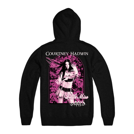Little Miss Jagged Hoodie (Black)