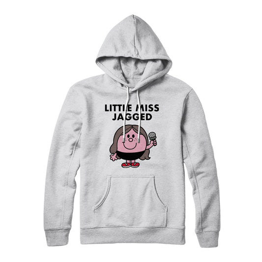 Little Miss Jagged Cartoon Hoodie (Grey)