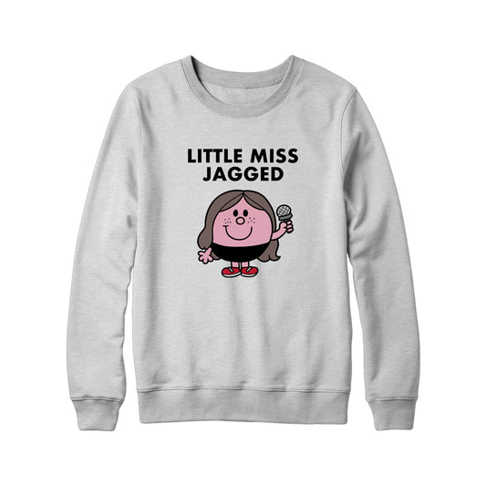 Little Miss Jagged Cartoon Crewneck (Grey)