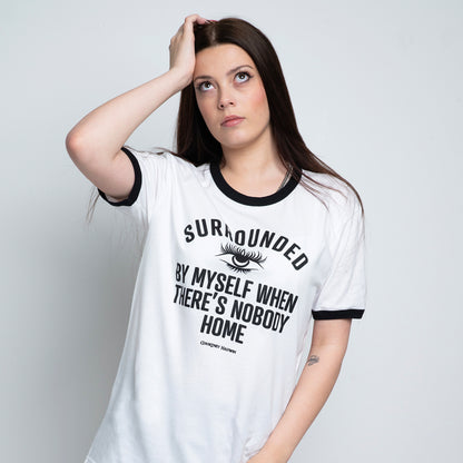 monsters by courtney hadwin Monster Ringer Tee (White/Black) – Courtney Hadwin